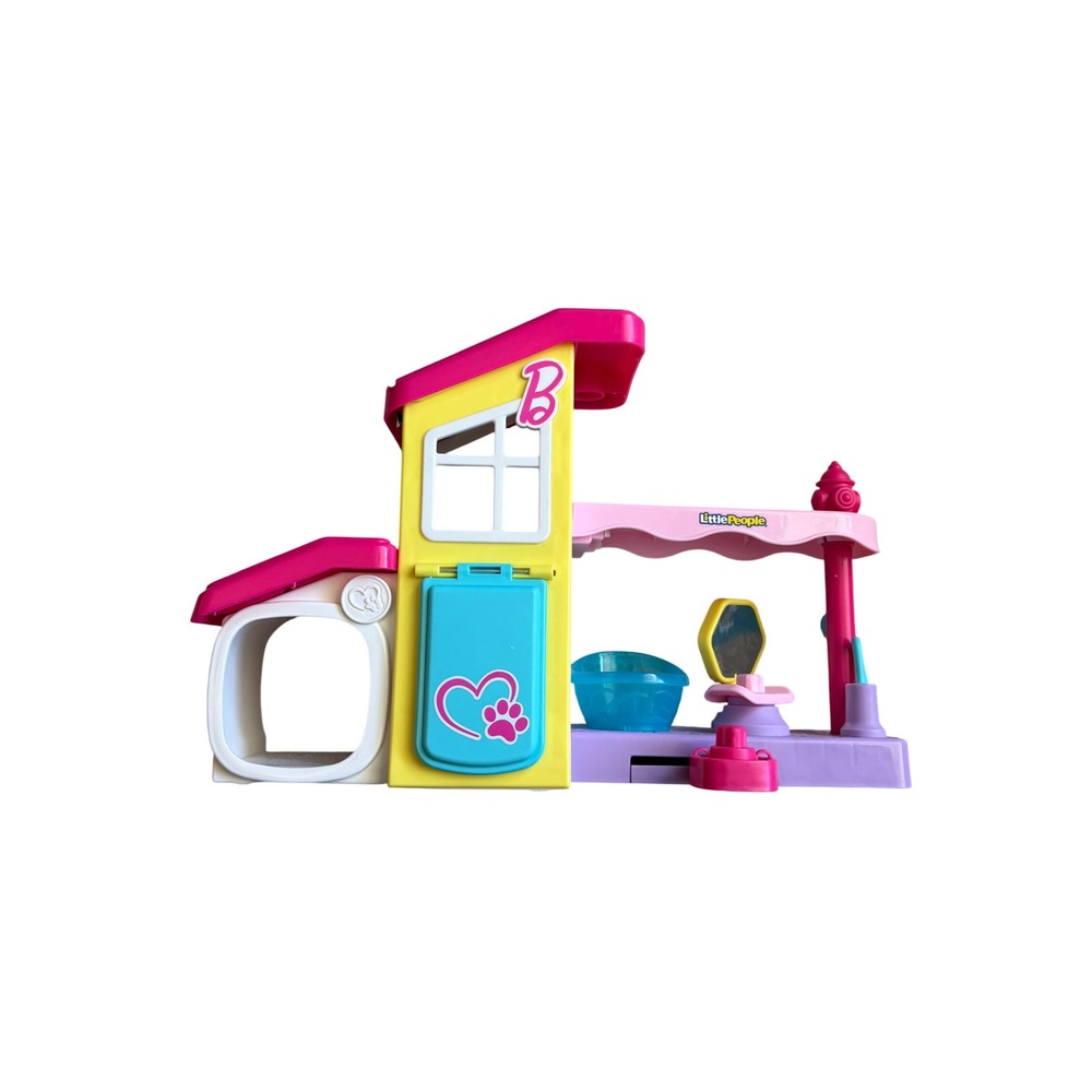 Fisher Price Little People Barbie Play and‎ Care Pet Spa Playset Pink Yellow